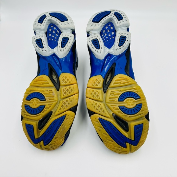 Mizuno shoes Wave Lightning SR Touch court shoes blue and black women size 8 - Picture 9 of 10